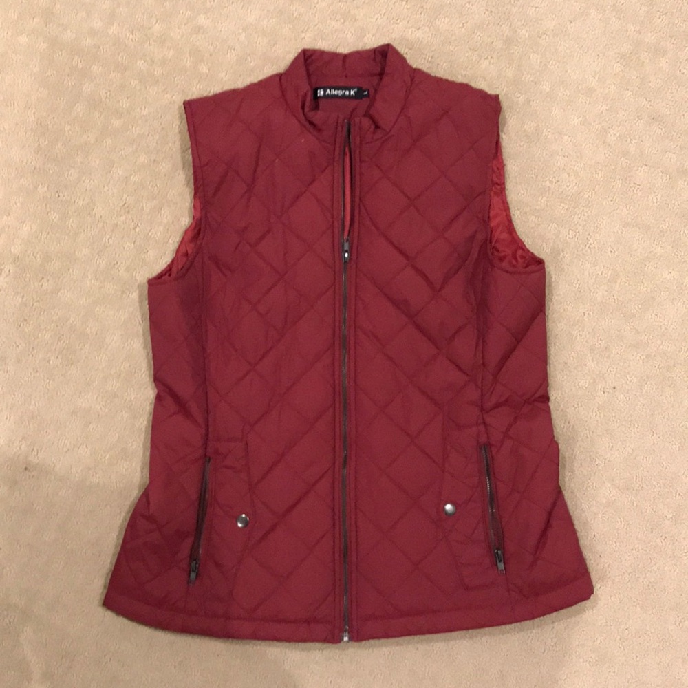 Down red vest